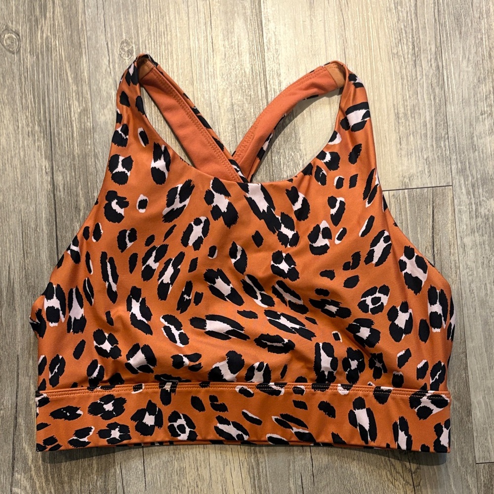 Fabletics Leopard Print Sports Bra